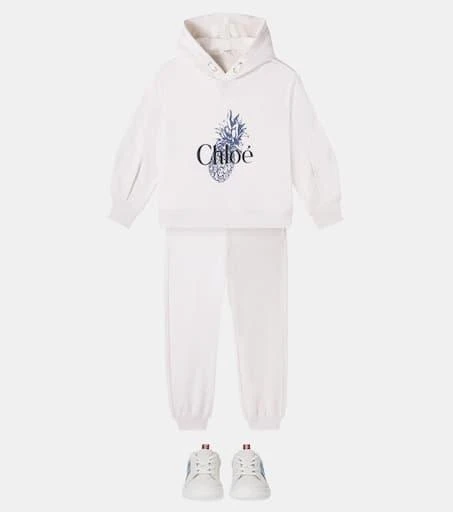 Chloé Printed cotton jersey hoodie 2