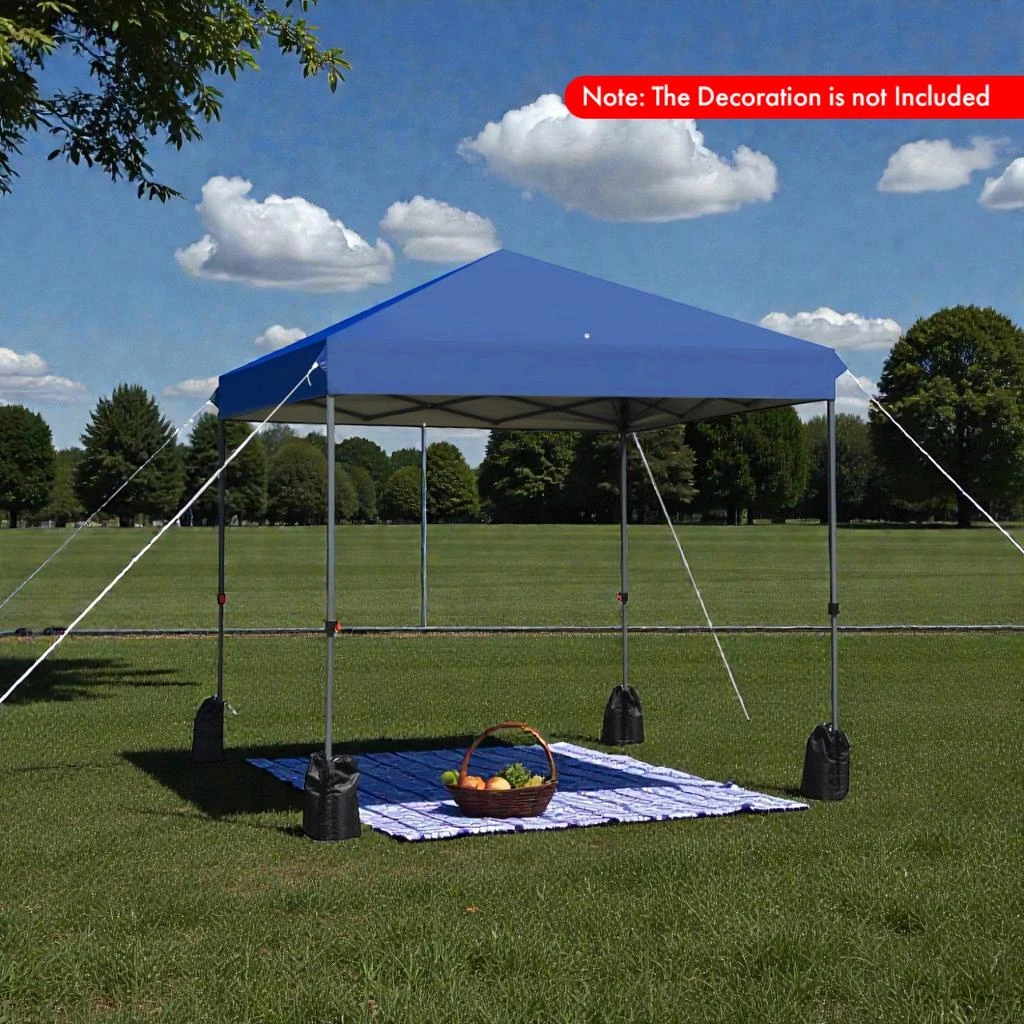 Hivvago 8x8 Ft Instant Setup Canopy with Rolling Storage Bag and Weight Bags 2