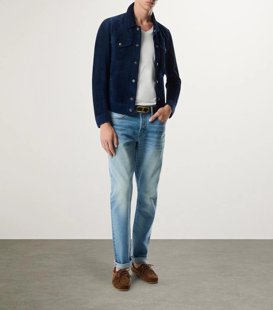 Tom Ford Nubuck Leather Boat Shoes 4