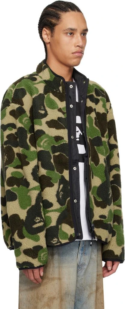 Bape Green ABC Camo Boa Ripstop Reversible Jacket 2