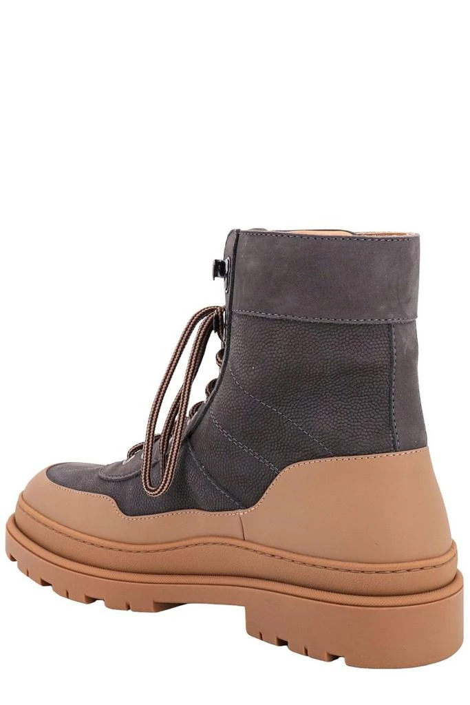 Brunello Cucinelli Brunello Cucinelli Two-Toned Lace-Up Boots 3
