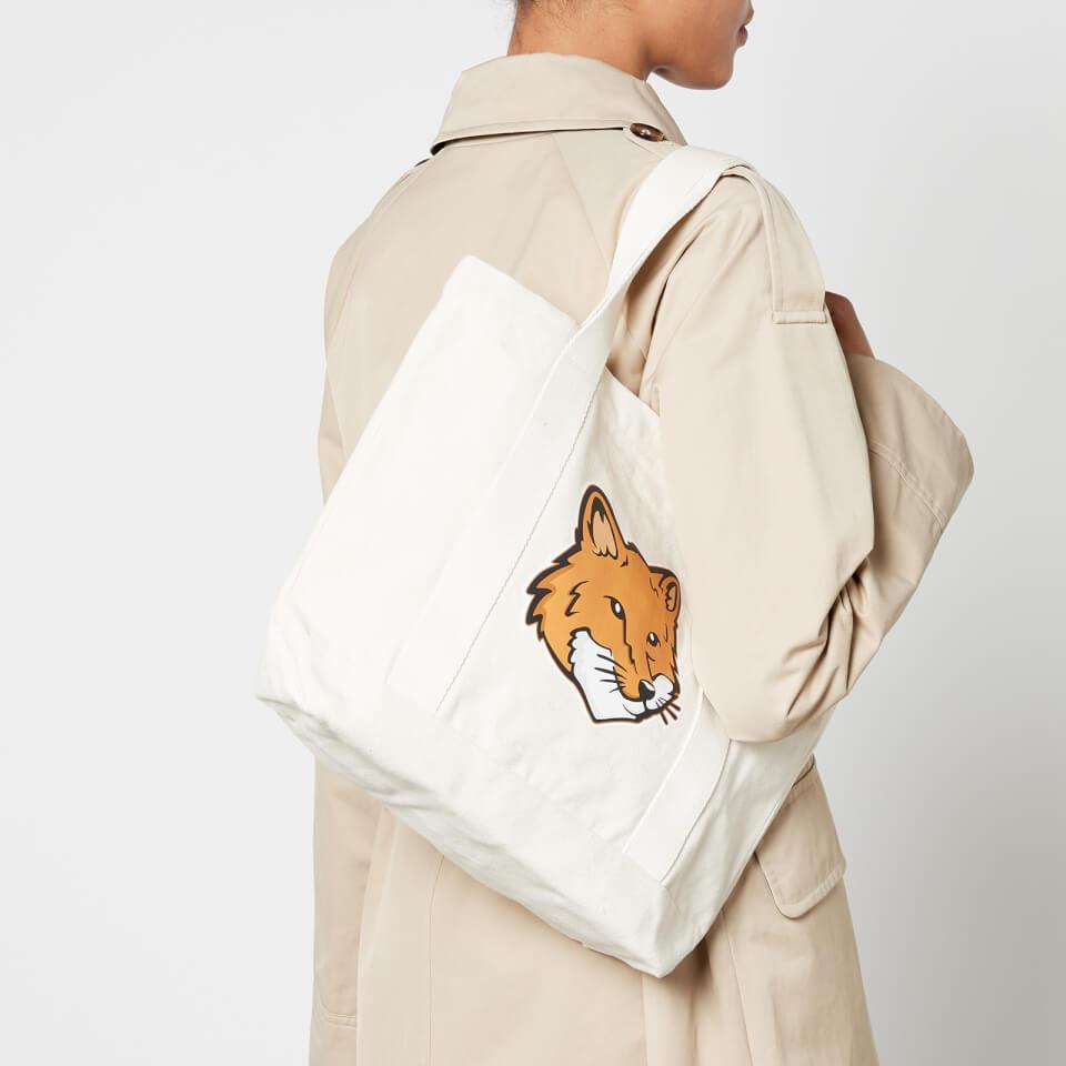 Maison Kitsune Maison Kitsuné Fox Head Canvas Tote Bag