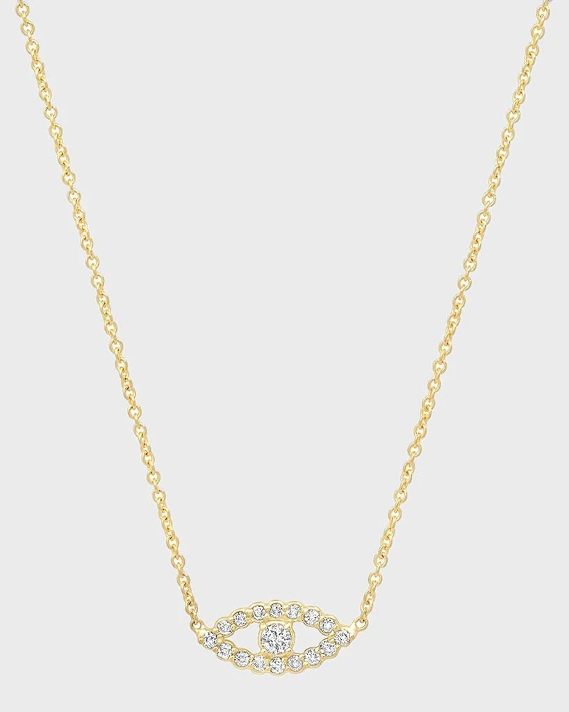 Jennifer Meyer Diamond Open Evil Eye Necklace 1