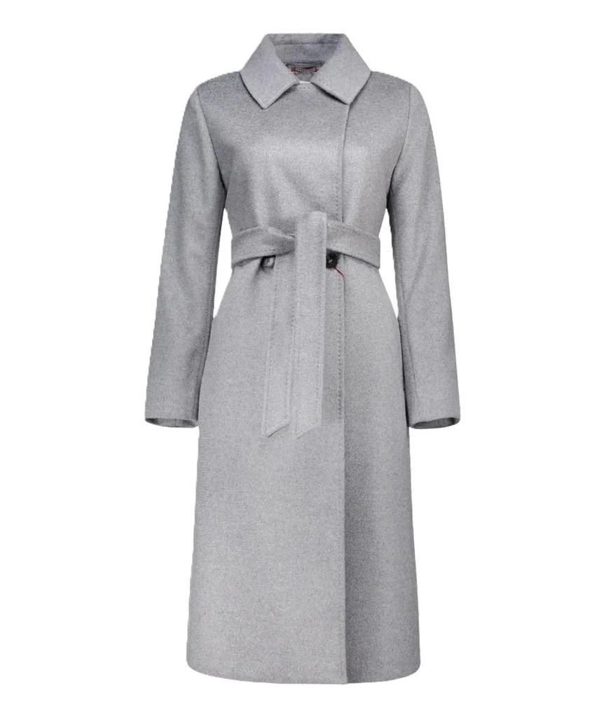 Max Mara Max Mara Studio Bcollag Belted Long-Sleeved Coat from Cettire