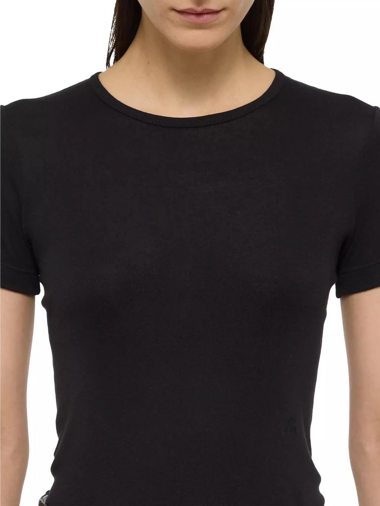 Helmut Lang Rib-Knit Pima Cotton-Blend T-Shirt 7