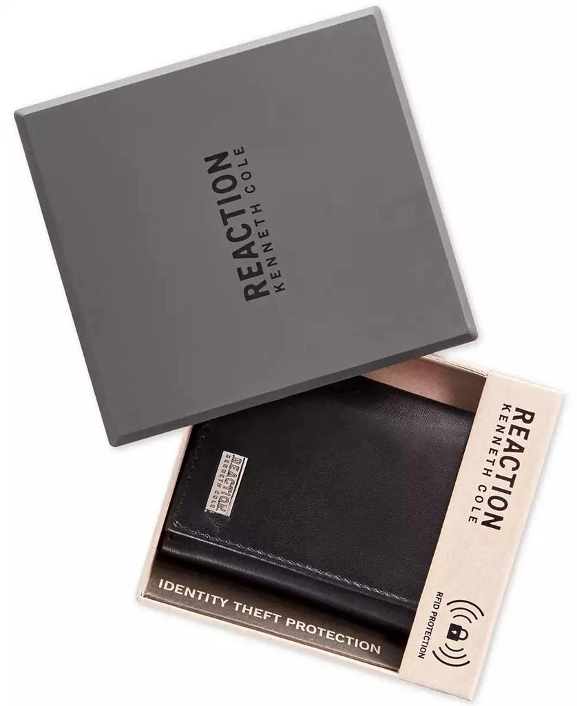 Kenneth Cole Men's Nappa Leather Extra-Capacity Tri-Fold Wallet 4