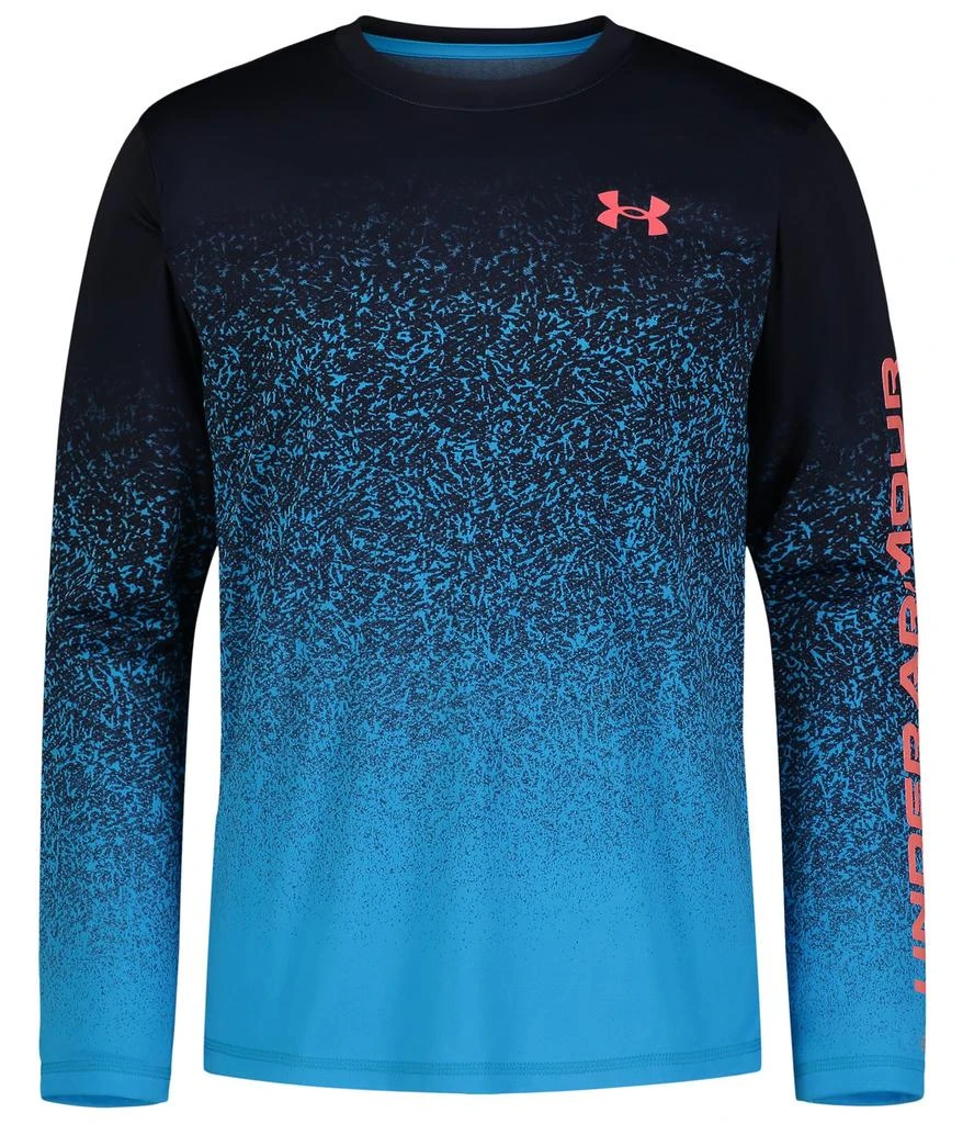 Under Armour Illumine Gradient Logo Upf Long Sleeve Shirt (Big Kid) 1
