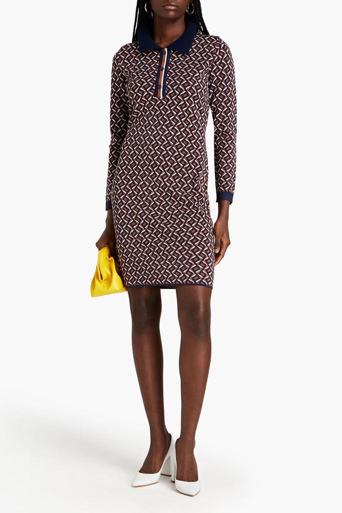 Diane von Furstenberg Milena jacquard-knit mini dress