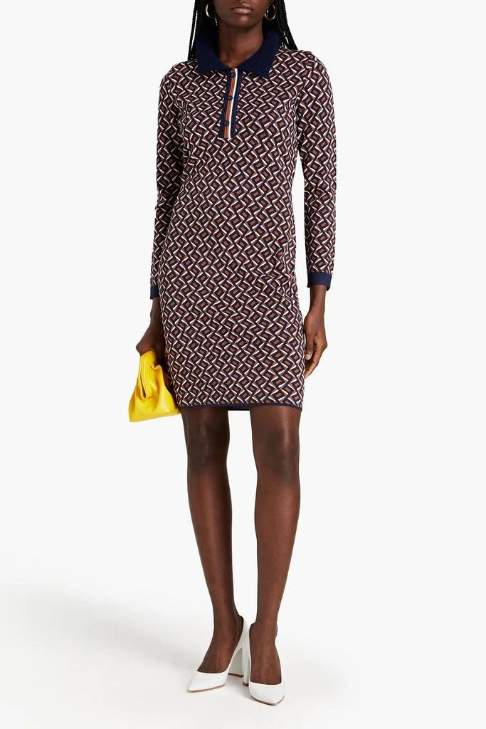 DIANE VON FURSTENBERG Milena jacquard-knit mini dress 2