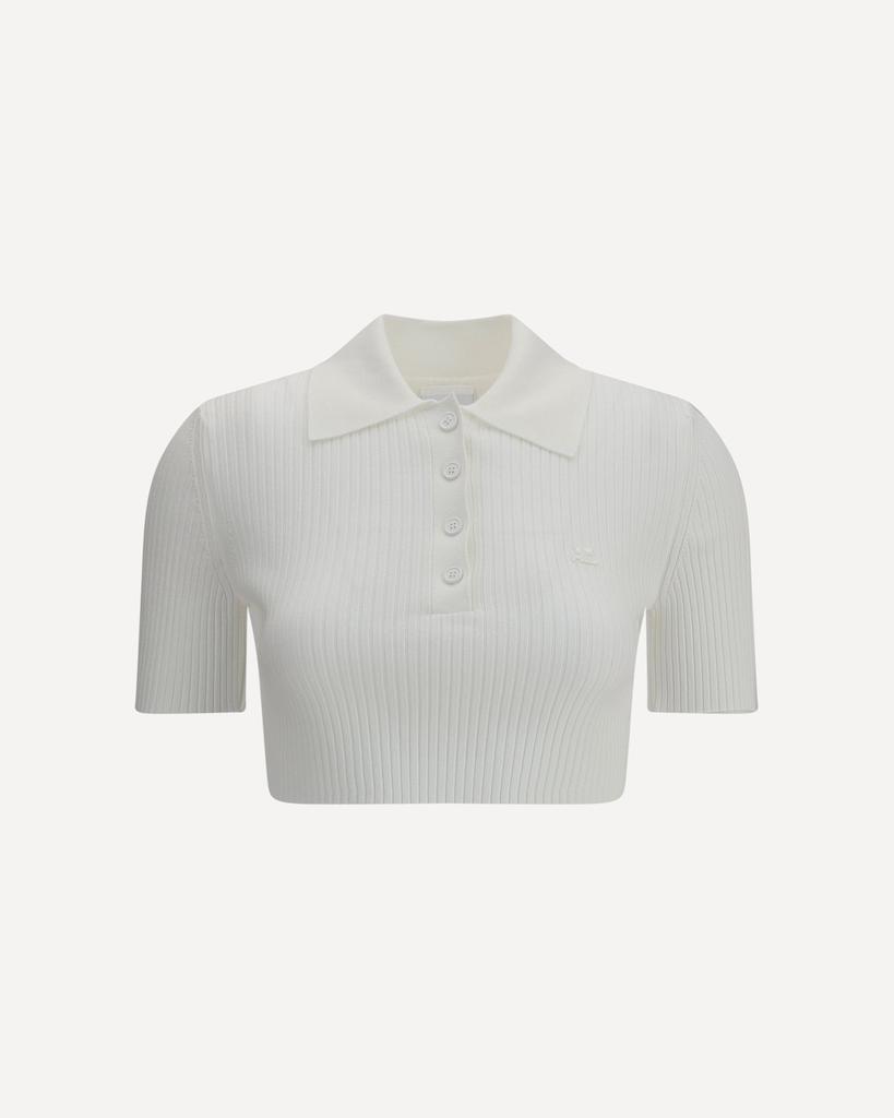 Courrèges Cropped Polo Shirt