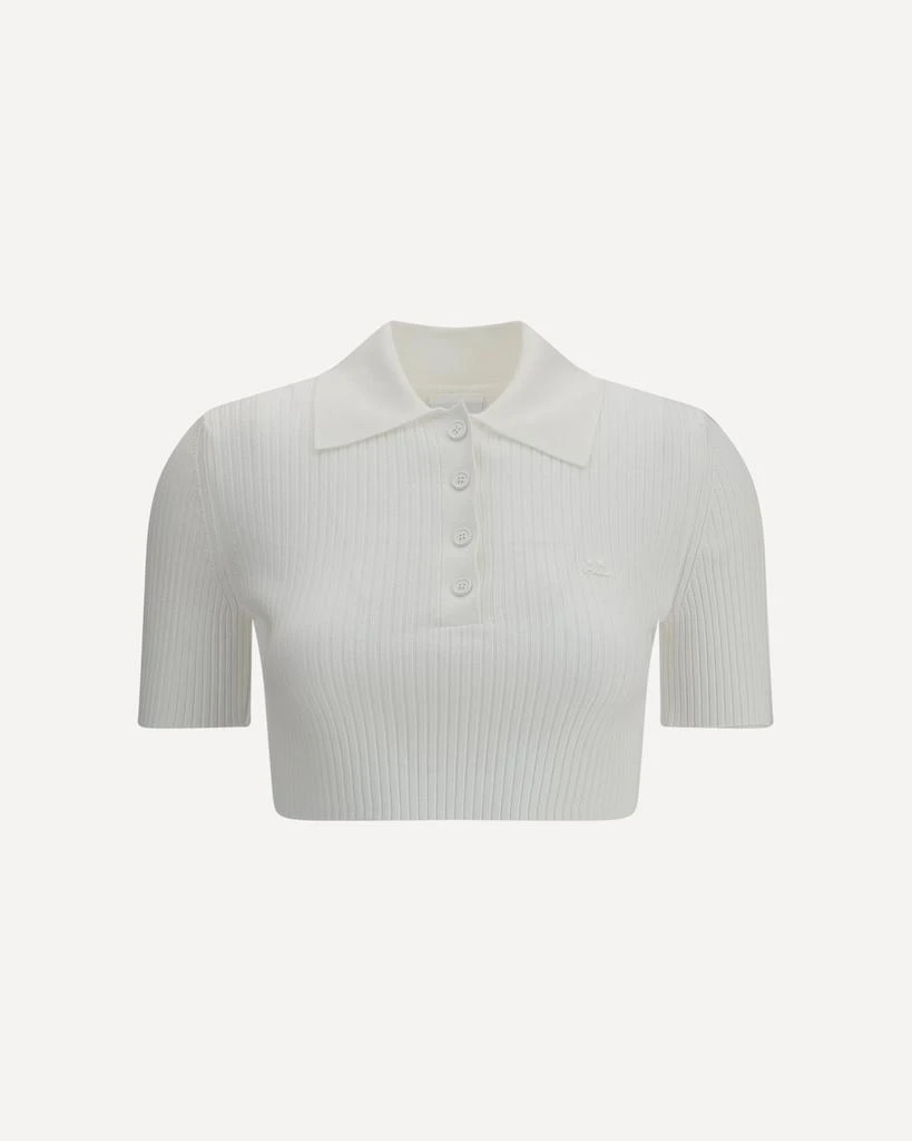 Courrèges Cropped Polo Shirt 1