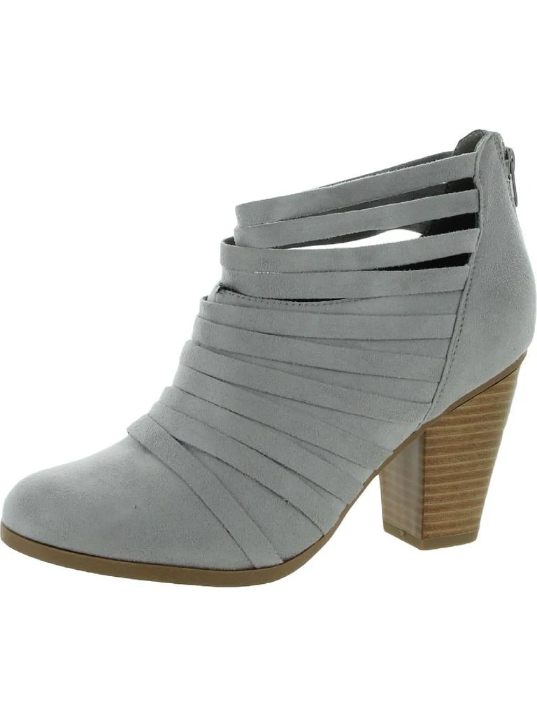 JG Hook Selena Womens Faux Suede Back Zipper Heels 1