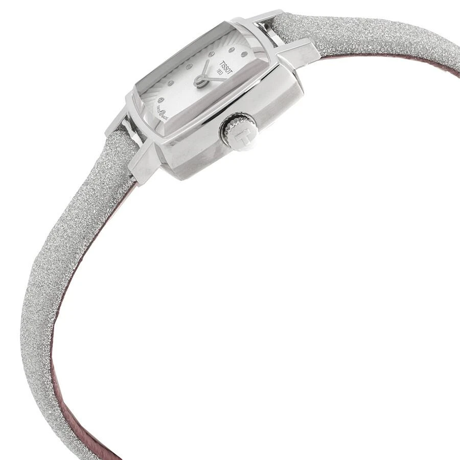 Tissot Lovely Square Festive Kit Quartz Diamond Silver Dial Ladies Watch T0581091703602 2
