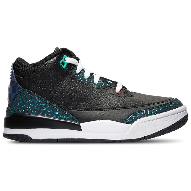 Jordan Jordan Retro 3 Uni Boys Preschool Black Blue Red 11.0 Baby Kids Free Shipping BeyondStyle