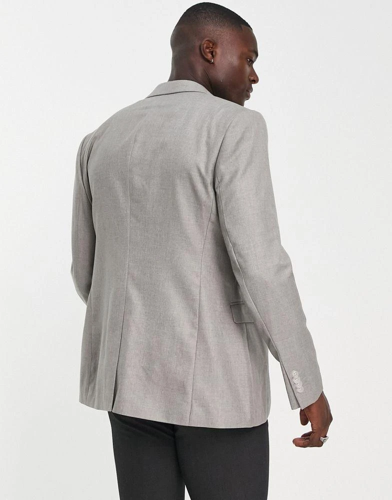 Topman Topman skinny suit jacket in grey 3