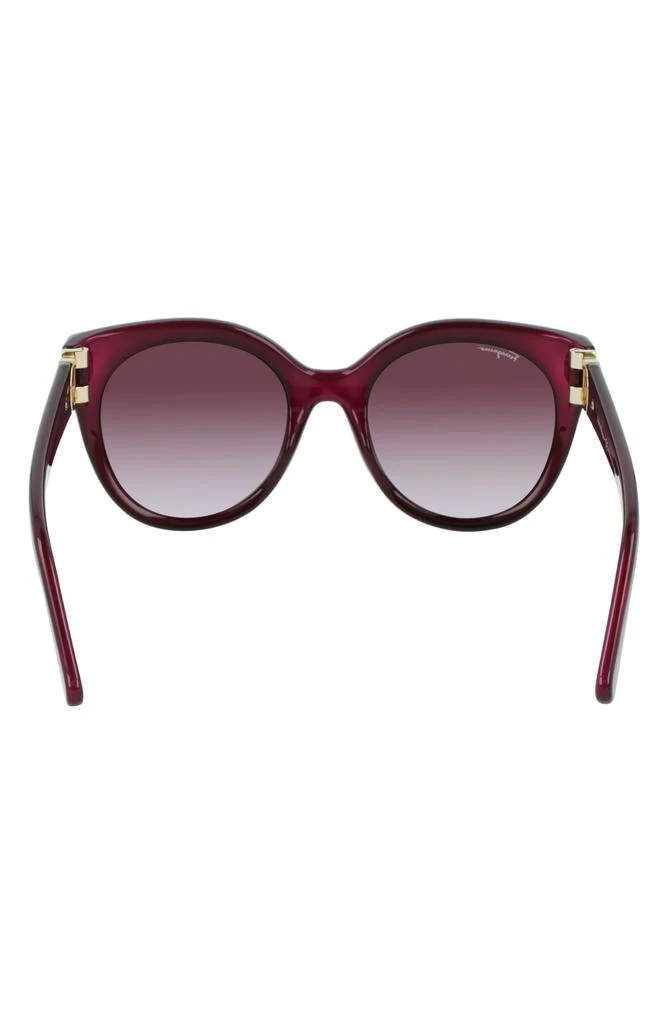 Salvatore Ferragamo Gancini 53mm Round Sunglasses 4
