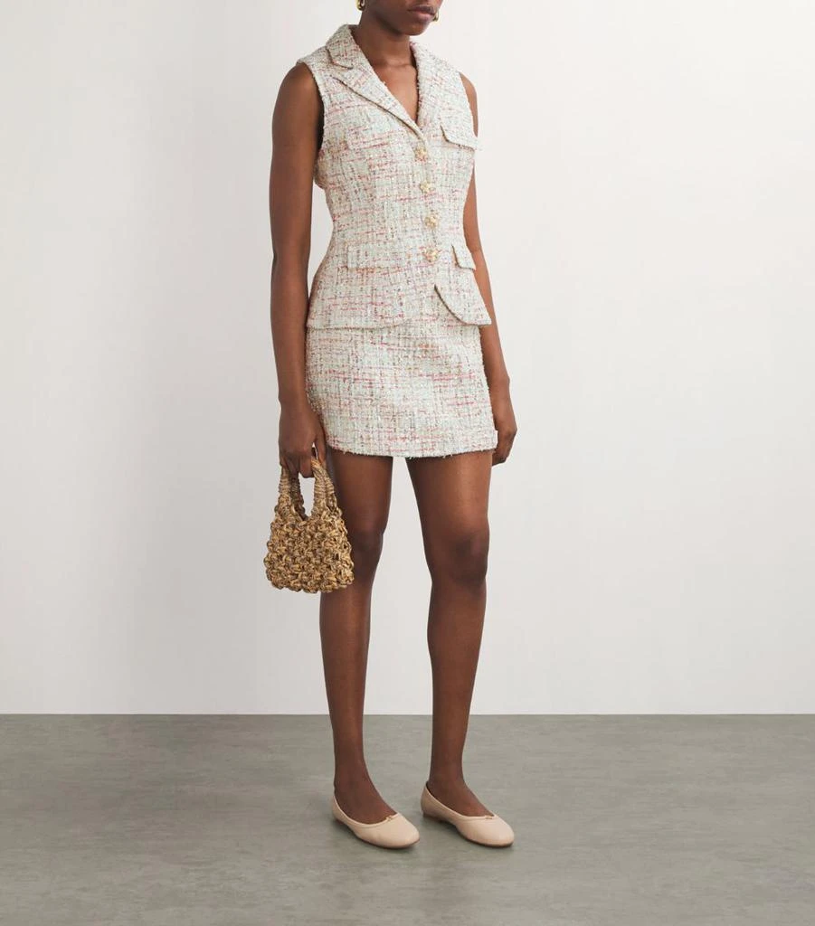 Self Portrait Boucl Tailored Mini Dress - Dresses & Skirts - BeyondStyle