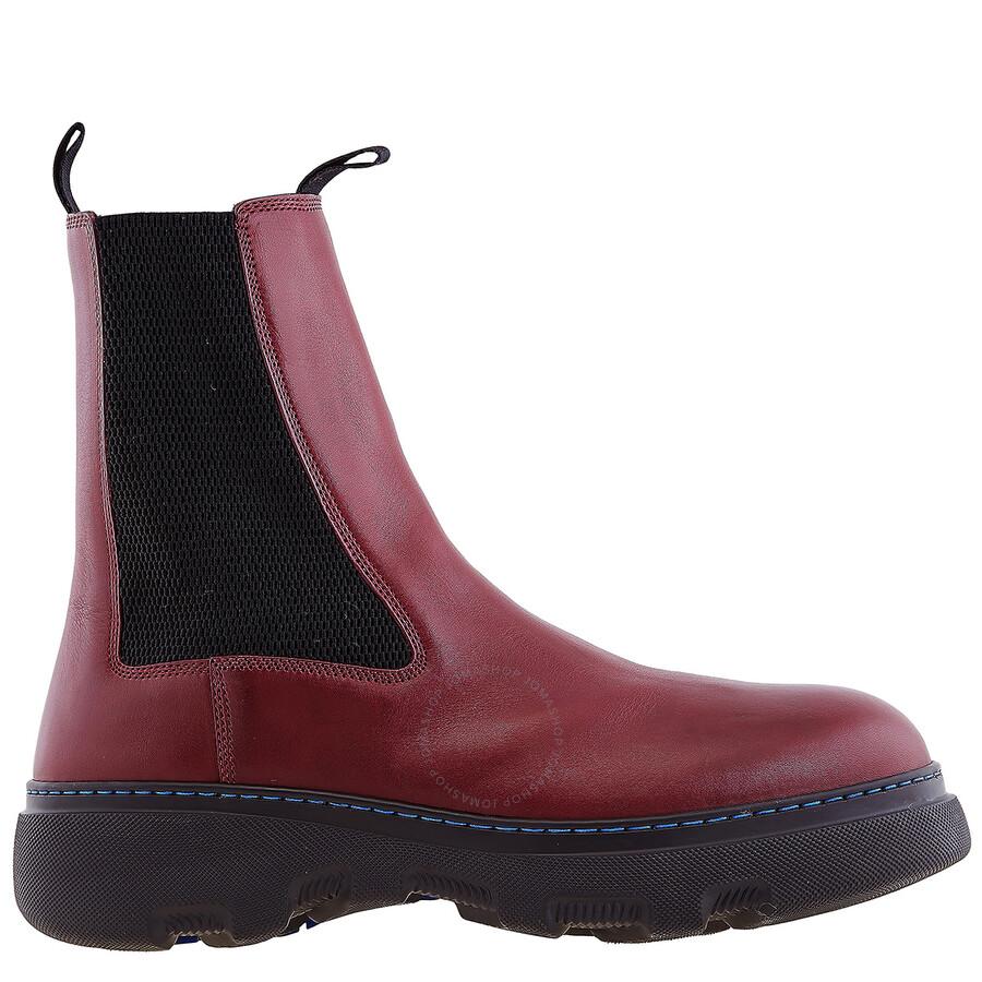 Burberry Creeper Leather Chelsea Boots