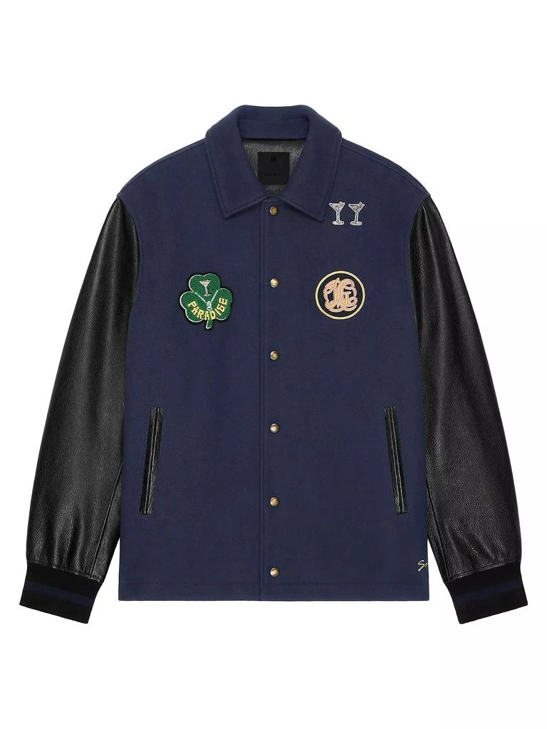 Givenchy Varsity Jacket in Wool and Leather 1