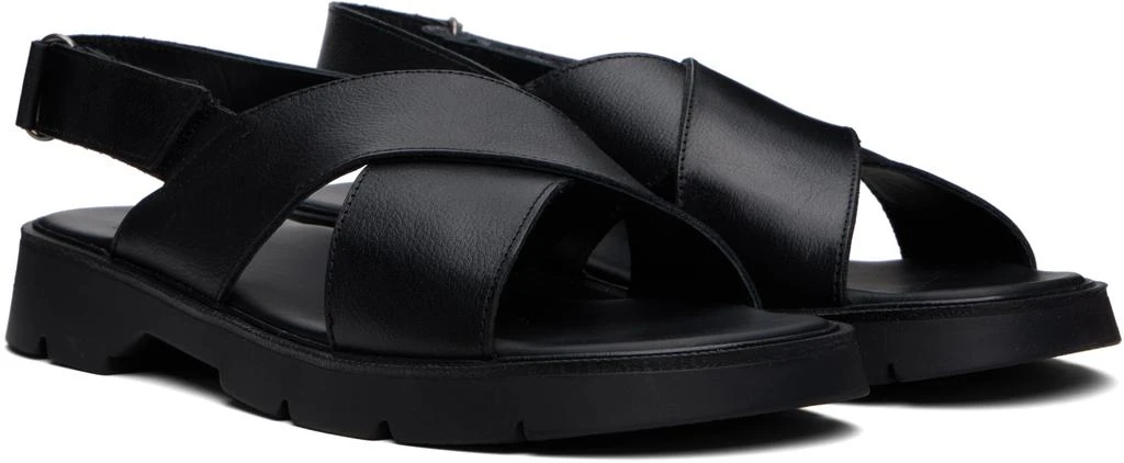 KLEMAN Black Ilot Oak Sandals 4