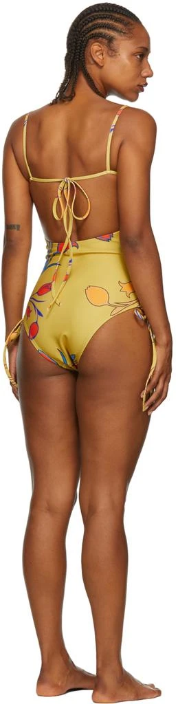BARRAGÁN SSENSE Exclusive Yellow Peeka One-Piece Swimsuit 3