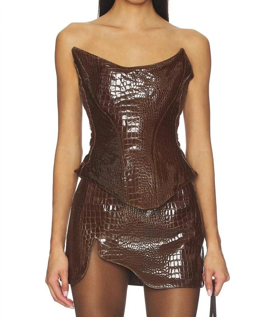 Mother of All Mother Of All - Nemesis Leather Corset Top