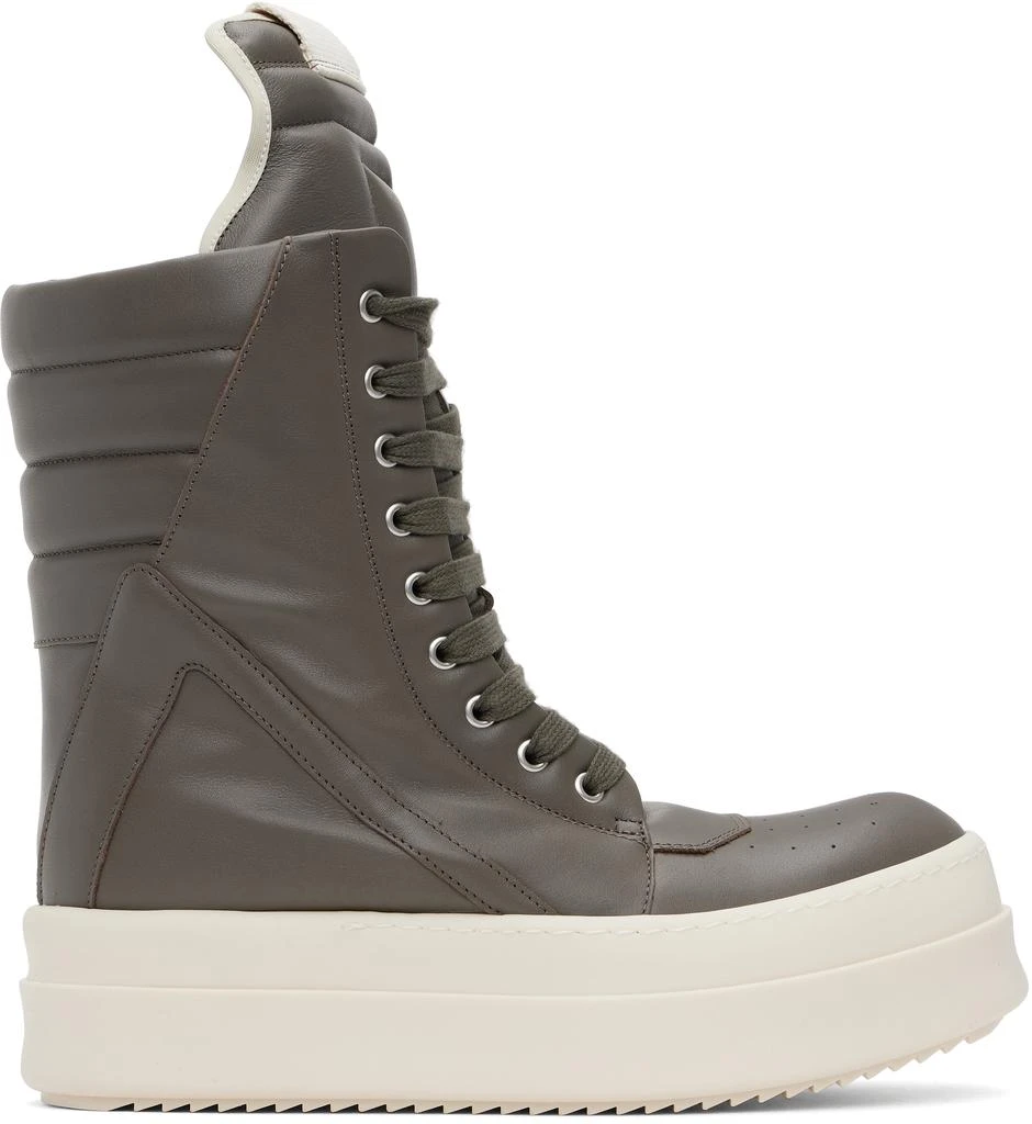 Rick Owens Gray Hollywood Mega Geobasket Sneakers 1