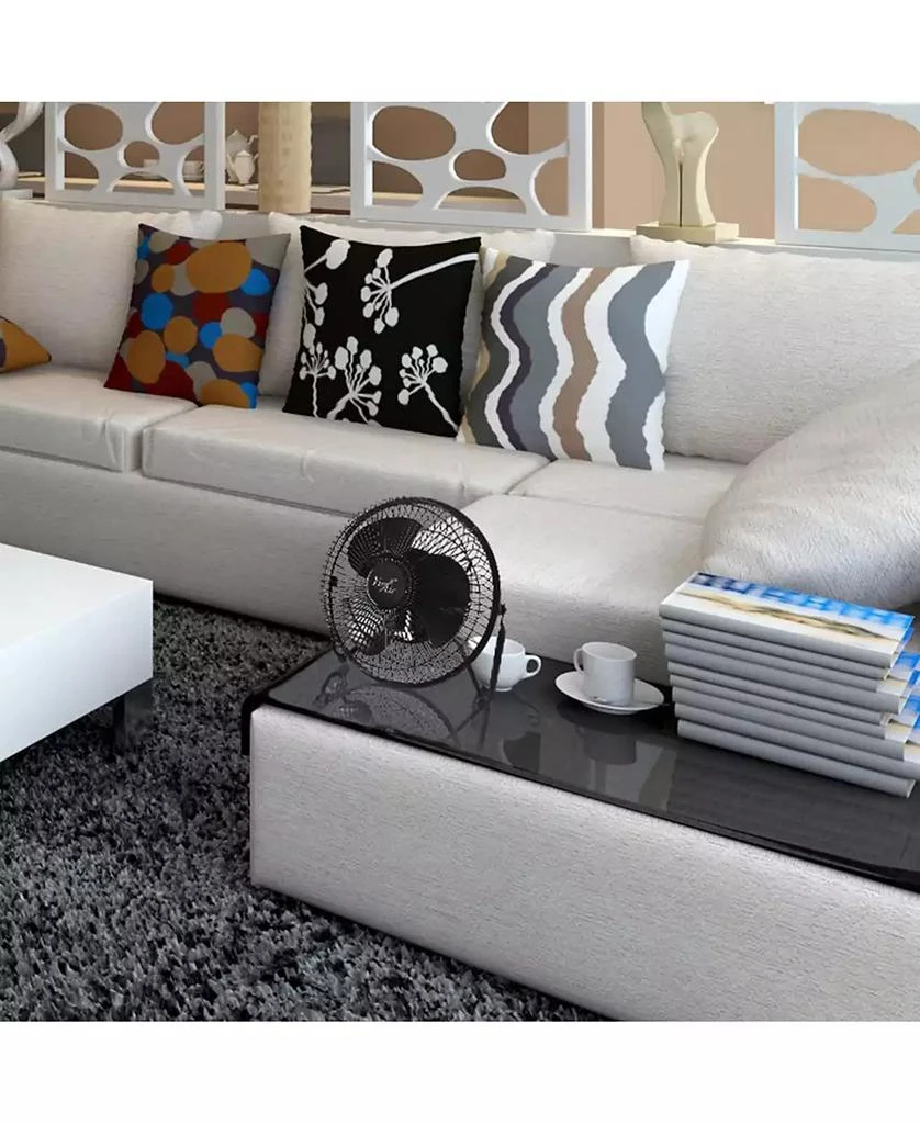 Vie Air 8 Inch High Velocity Metal Desk and Floor Fan 5