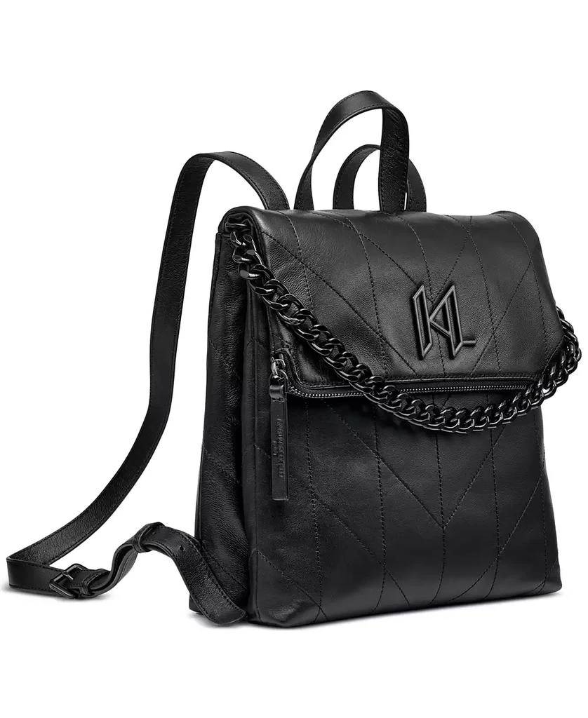 Karl Lagerfeld Paris Lavande Leather Backpack 4