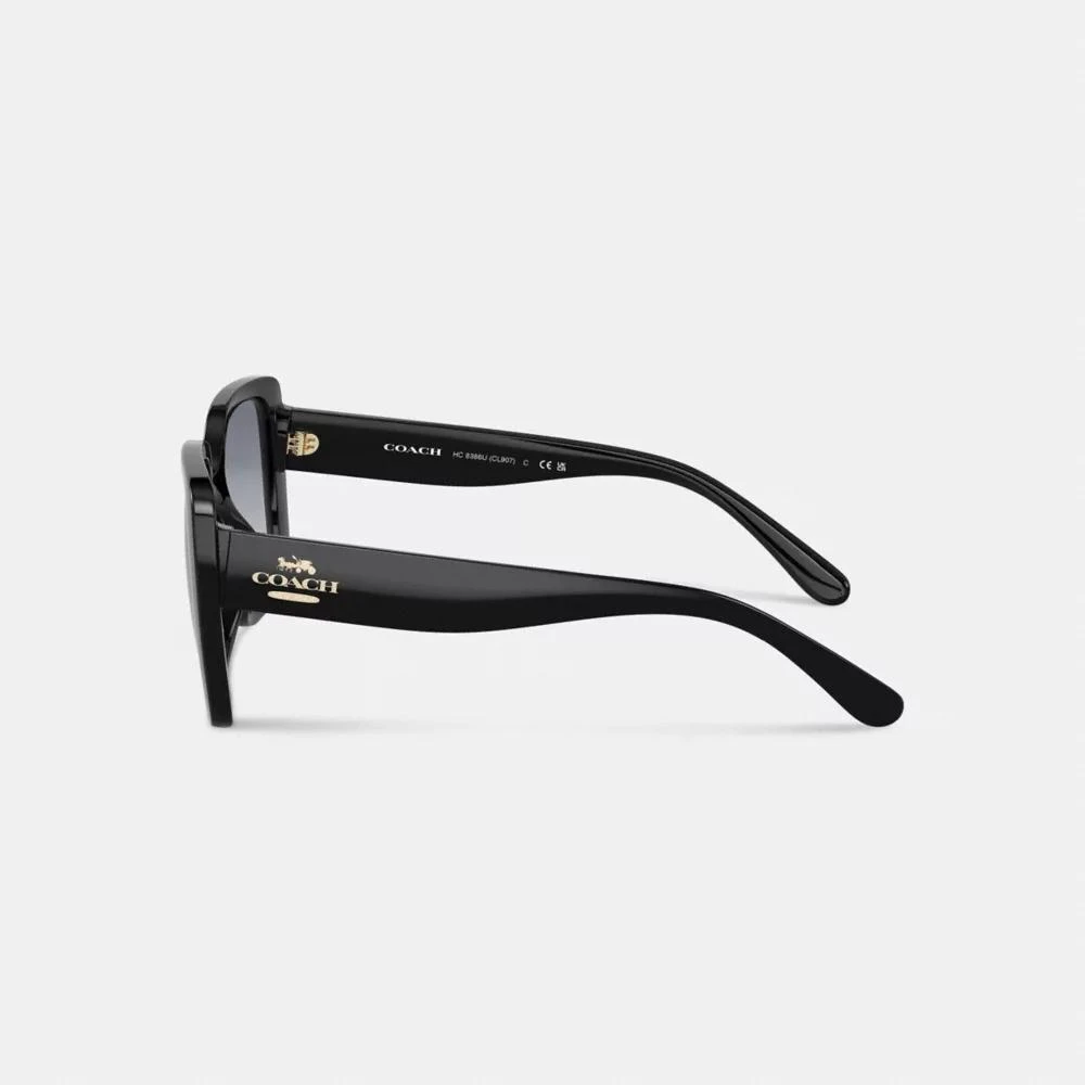 Coach Oversized Square Sunglasses Black Gradient Lenses CL907 NEW w/ Case!! Oversized Square Sunglasses | Eyewear | Coach | COACH® main image 3