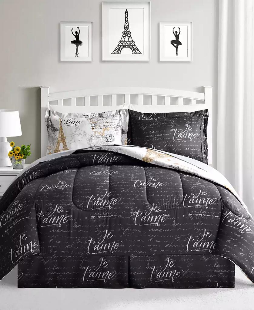 Fairfield Square Collection Paris Gold Reversible 8 Pc. Comforter Sets, Exclusively at Macy’s