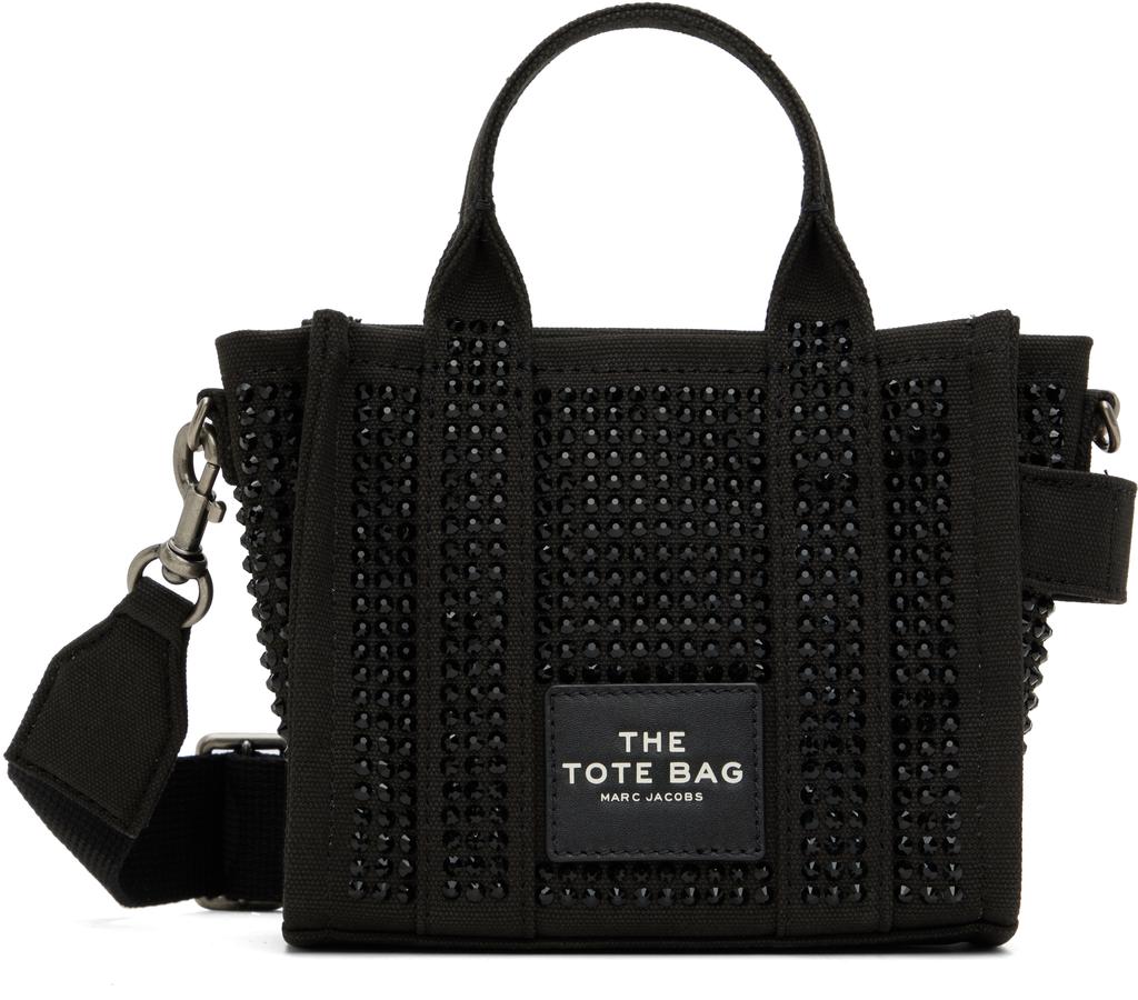トートバッグ Marc Jacobs Botsa The Crossbody Crystal Tote Marc Jacobs Black 'The Crystal Canvas Crossbody' Tote