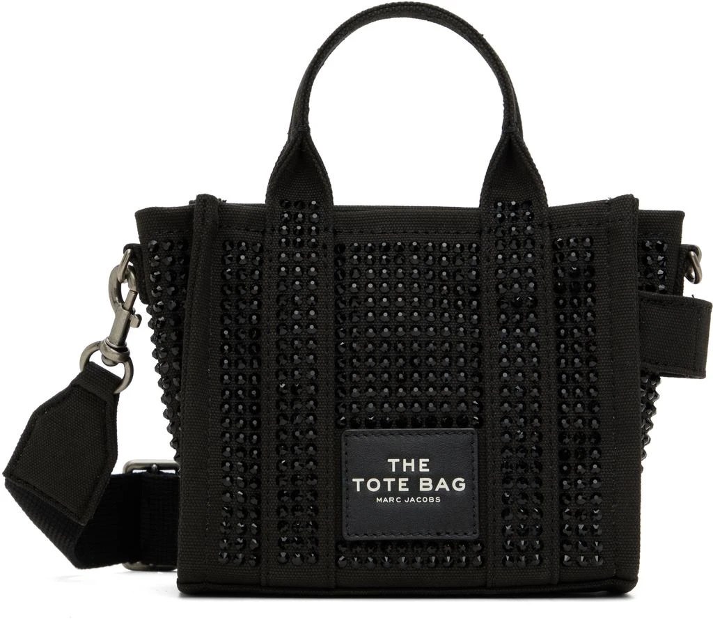 Marc Jacobs Black 'The Crystal Canvas Crossbody' Tote 1