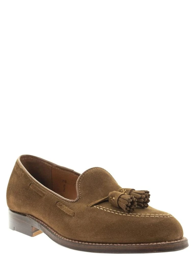 ALDEN Tassel Loafer In Suede With Leather Sole 2