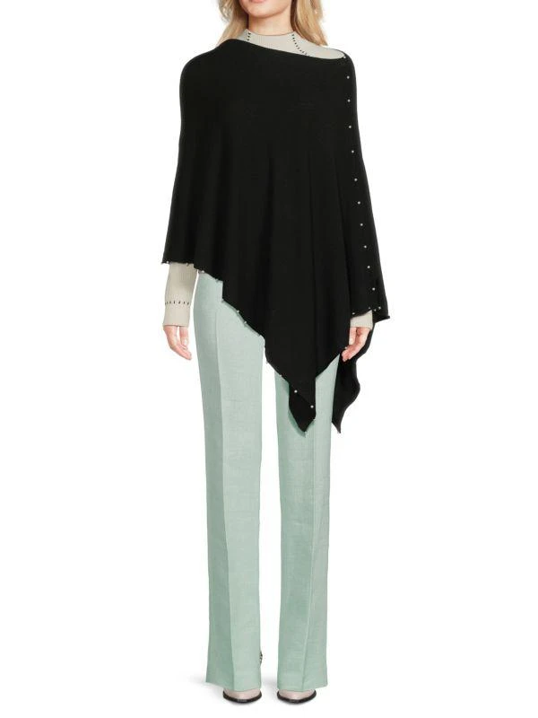 Sofia Cashmere Simulated Pearl Wool Blend Wrap new arrivals