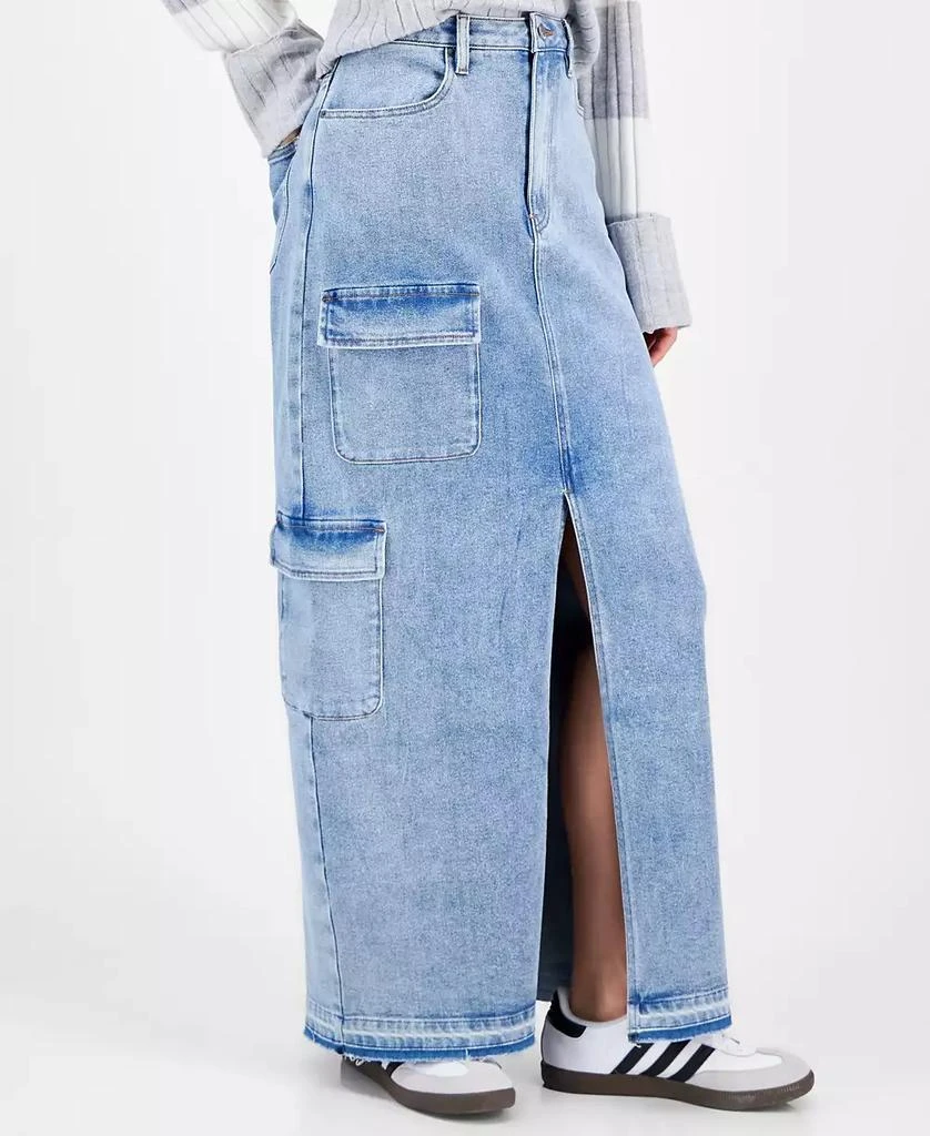 Tinseltown Juniors' Maxi Cargo Skirt 1