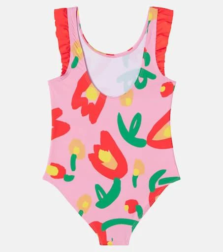 Stella McCartney Printed ruffled swimsuit 2