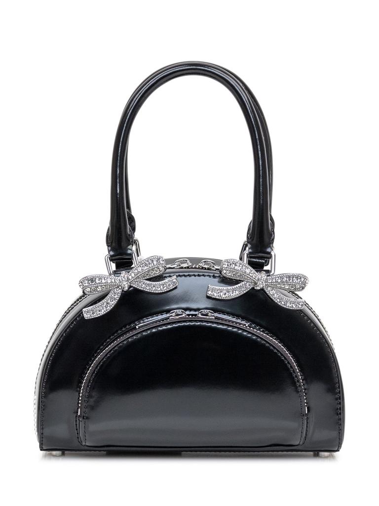 SALE【selr-portrait】ラインストーンマイクロクレセントバッグ Self Portrait MULTI RHINESTONE CRESCENT MICRO BAG - Tote