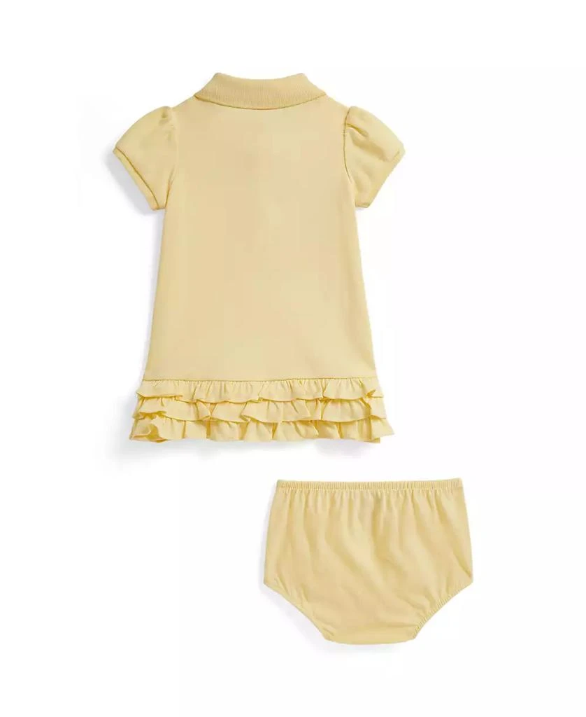 Ralph Lauren Baby Girls
 Ruffled Polo Dress and Bloomer, 2-Piece Set 2