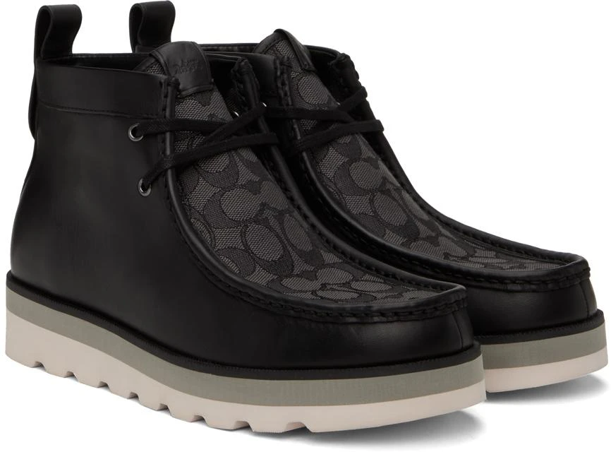 Coach Black Chukka Boots 4