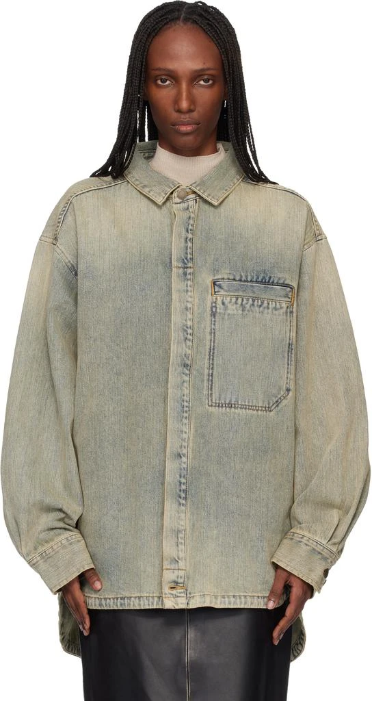 Entire Studios Blue Herculean Denim Shirt