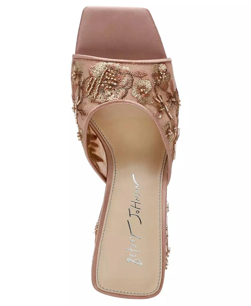 Betsey Johnson Women's Roo Embroidered Evening Sandals 4