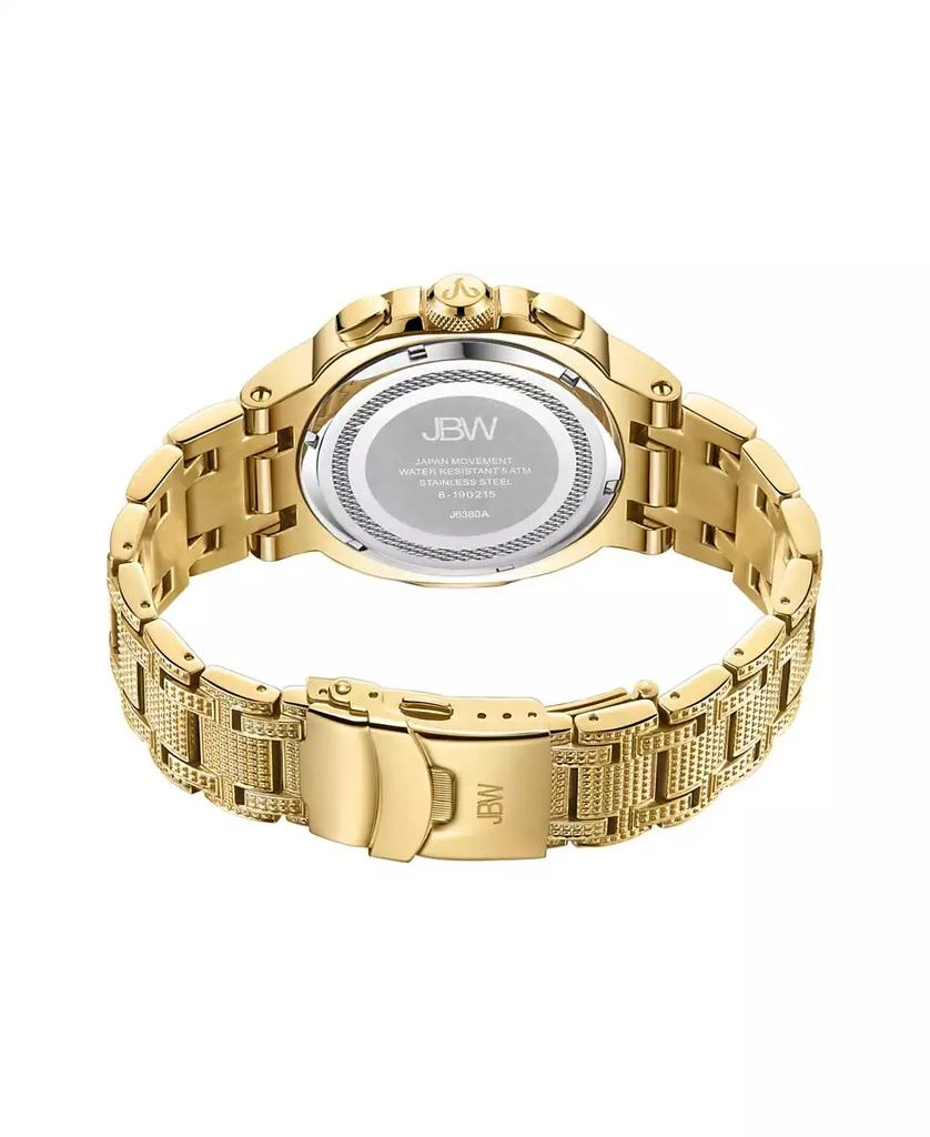 Jbw Men's Diamond (1/5 ct. t.w.) Watch in 18k Gold-plated Stainless-steel Watch 48mm 3