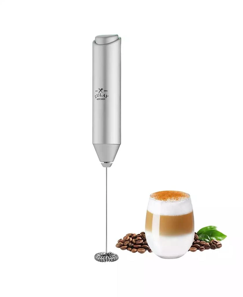 Zulay Kitchen FrothMate Powerful Portable & Compact Milk Frother - No Stand Electric Whisk