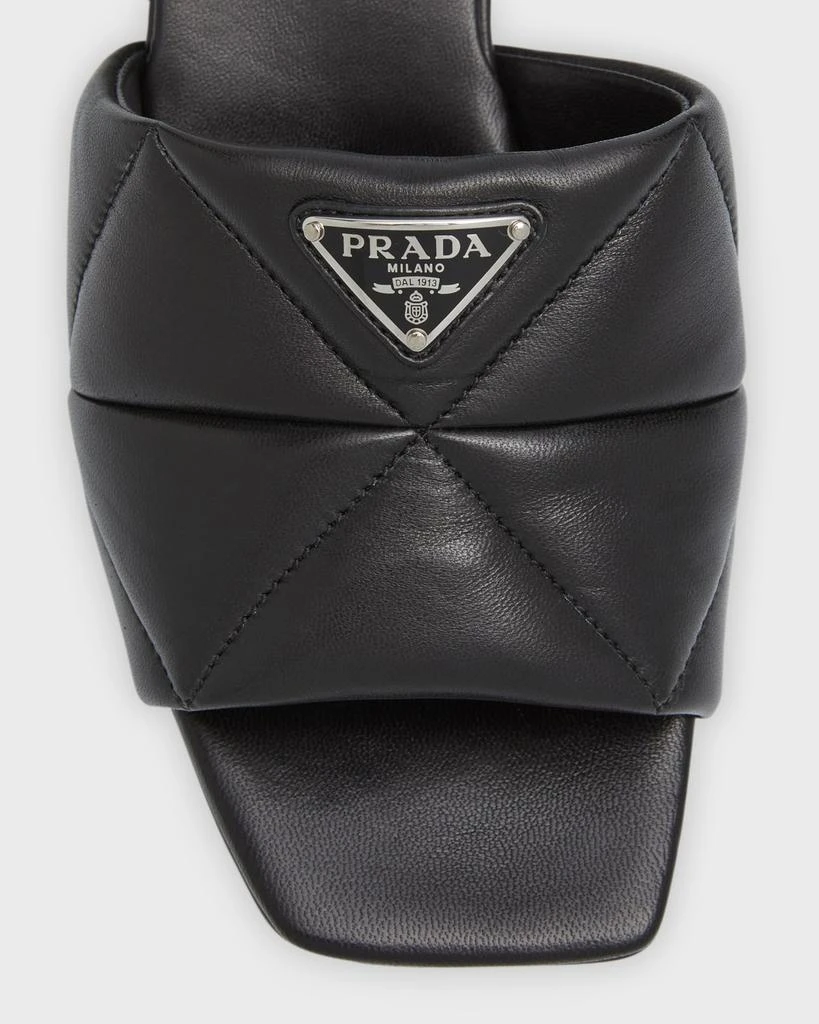 Prada Quilted Leather Slide Sandals 7