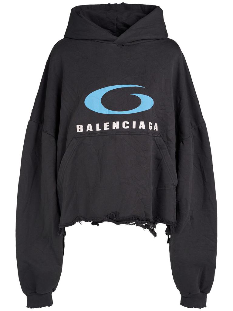 【関税&送料込】Balenciaga Trompe-L Oeil Layered Hoodie In A BALENCIAGA zip-up layered hoodie | REVERSIBLE