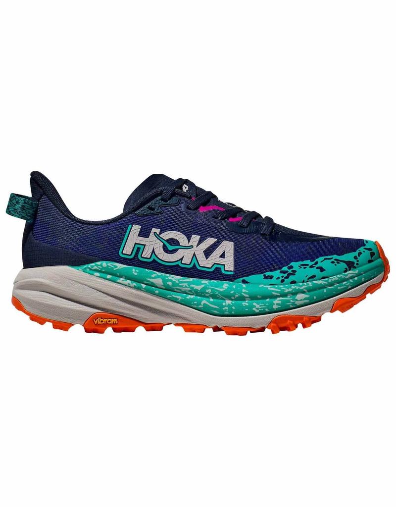 Hoka One One Women's Speedgoat 6 Trainer Shoes In Varsity Navy/meteor