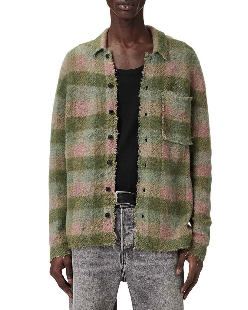 ALL SAINTS Adler Plaid Cardigan 1