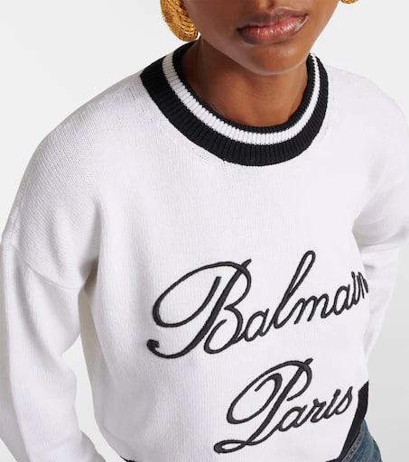 Balmain Balmain Signature embroidered sweater 4