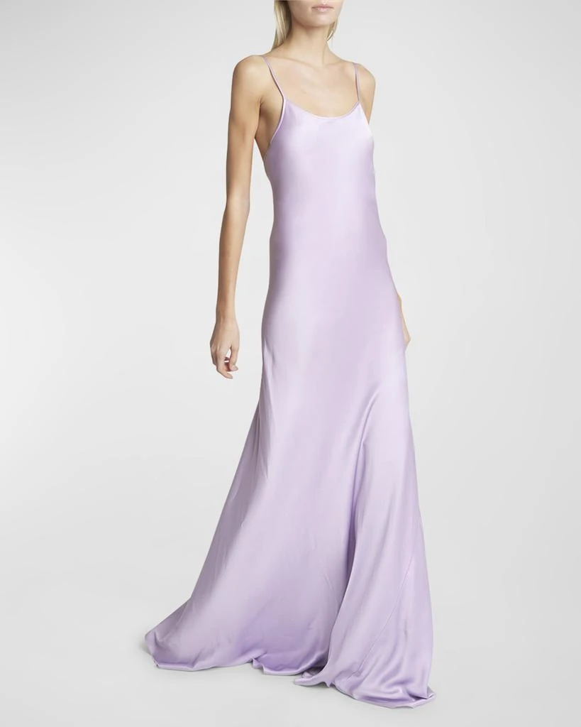 victoria beckham cami floor-length dress Victoria Beckham Floor-Length Cami Dress In Ivory - 14